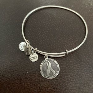 Alex and Ani Bangle Cancer Ribbon charm